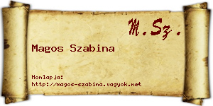 Magos Szabina névjegykártya